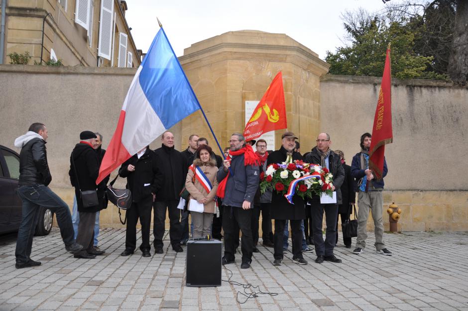 Manifestation mémorielle en hommage à la résistance en Moselle annexée 